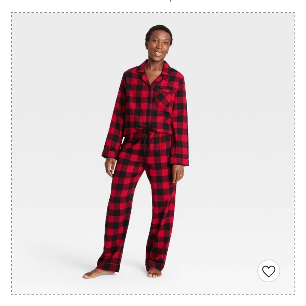 Target Pajama Set - long sleeves and full pants, Buffalo check